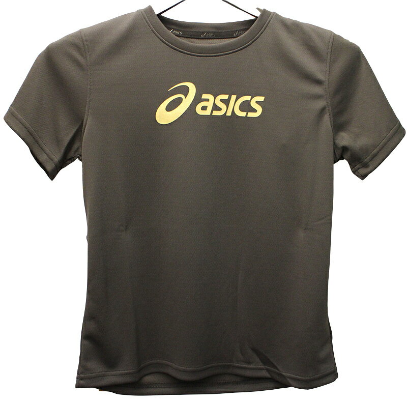 5月特價 ASICS 兒童 短袖上衣 運動上衣 2034A799-002 黑色(D1) 【陽光樂活】