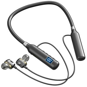 無線藍牙耳機G72運動掛脖掛頸式可插卡批發數顯降噪華強北跨境