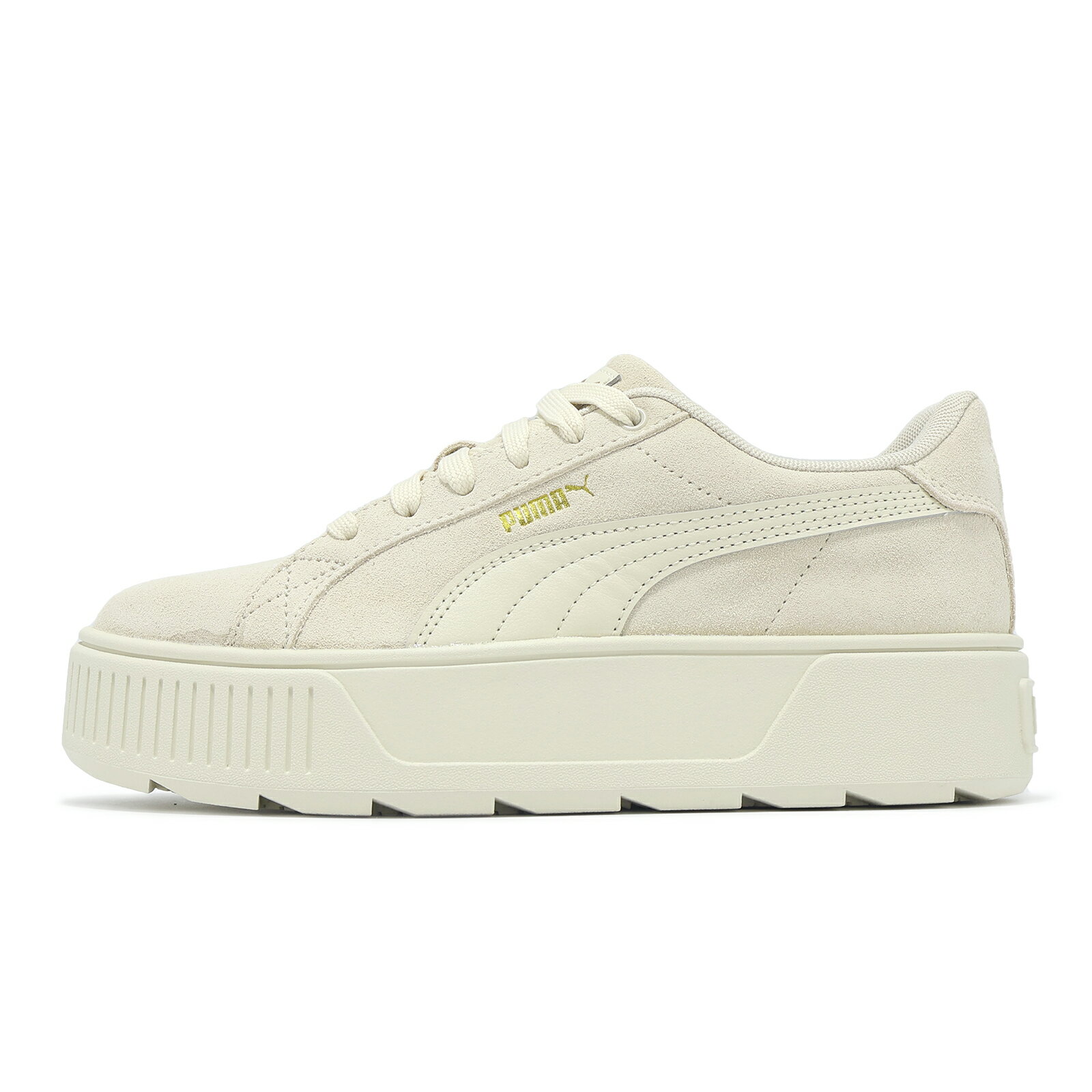 Puma 休閒鞋 Karmen 女鞋 米白 麂皮 厚底 增高 拼接 38461413