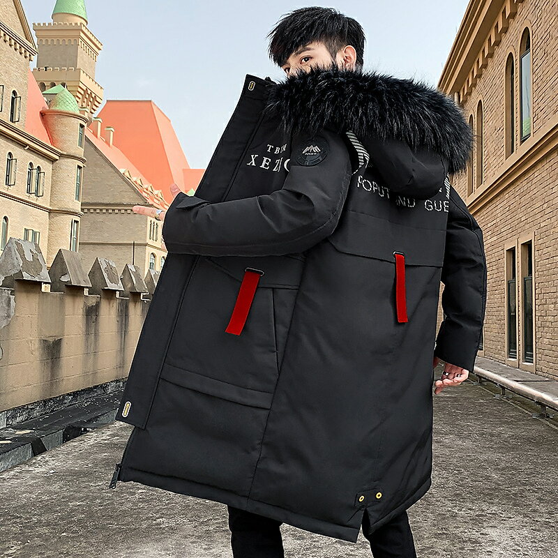 棉衣男中長款新款冬季外套韓版帥氣冬裝加厚棉襖羽絨棉服潮牌
