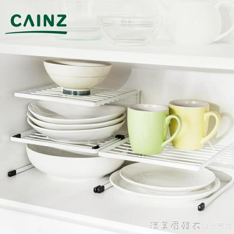 日本CAINZ廚房置物架櫥櫃多層碗架盤子收納架2層瀝水碗碟家用架子 dmmhy