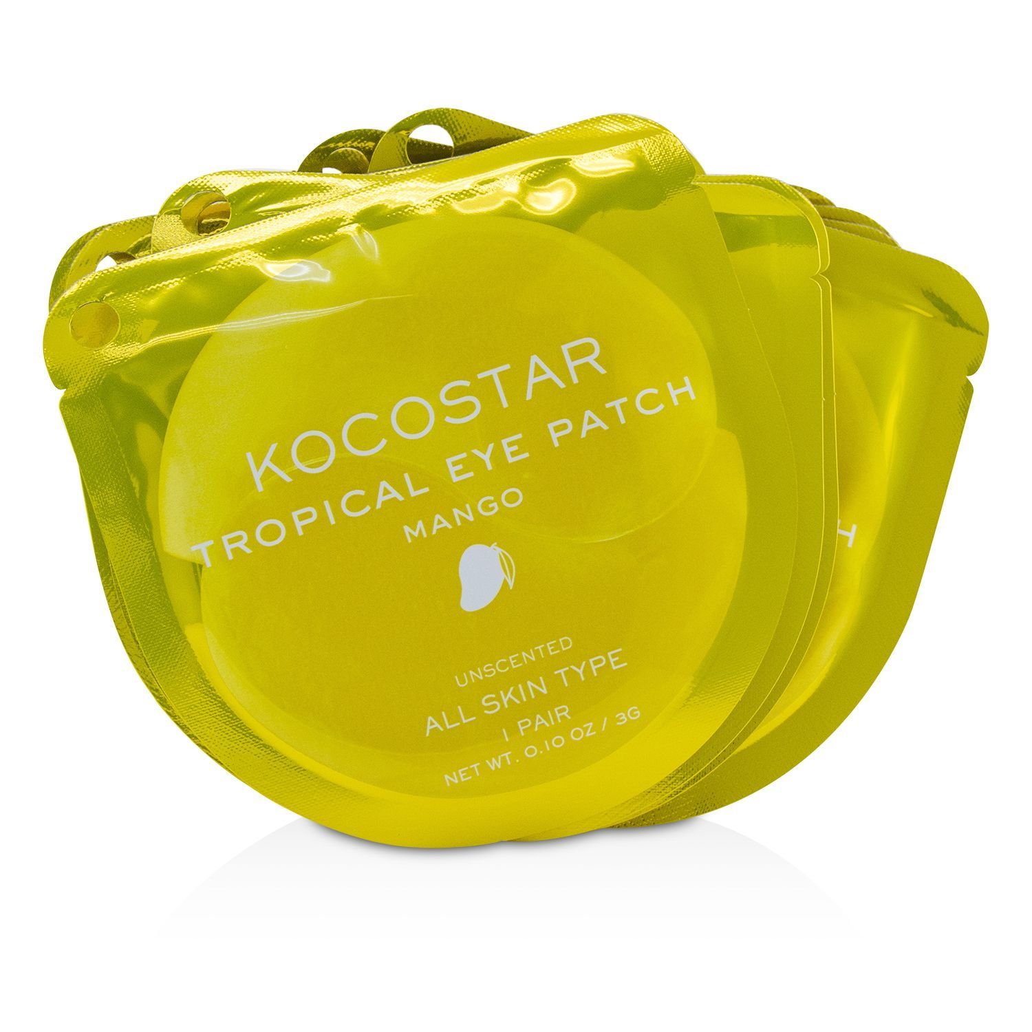 KOCOSTAR - 眼膜(無香)Tropical Eye Patch Unscented -芒果(獨立包裝)
