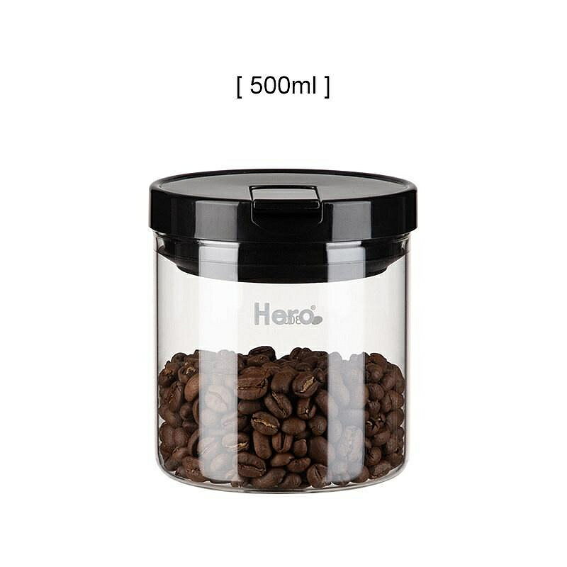 （咖啡用品與配件）Hero 密封罐 玻璃瓶子儲物罐 玻璃密封罐 茶葉罐咖啡豆乾貨之選