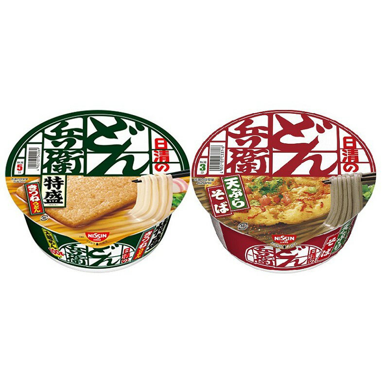 日本泡麵推薦到【江戶物語】Nissin 日清 特大碗 特盛 咚兵衛 豆皮烏龍麵/天婦羅蕎麥麵 碗麵 泡麵 豆皮麵 日本原裝 日本進口就在江戶物語推薦日本泡麵