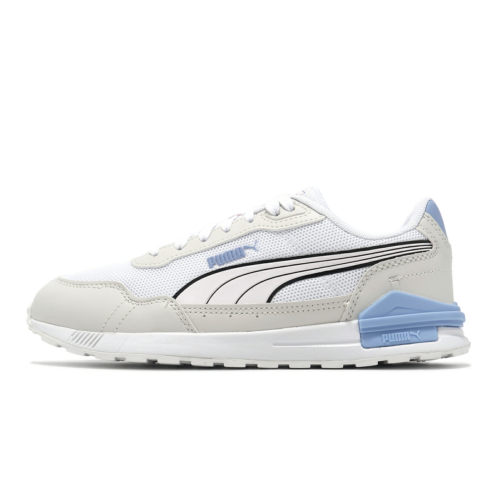 Puma 休閒鞋 Graviton Mega 男鞋 女鞋 白 藍 皮革 網布 緩衝 復古 運動鞋 38587313