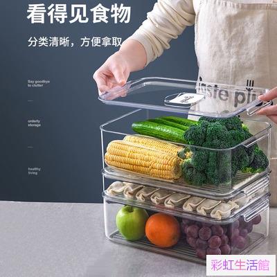 冰箱收納保鮮盒 廚房整理 蔬果儲存 密封保鮮 透明塑膠 冰箱冷凍收納盒