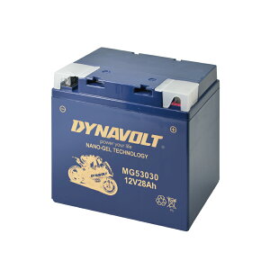【DYNAVOLT 藍騎士】MG53030 - 12V 28Ah - 機車奈米膠體電池/電瓶/二輪重機電池 - 與YUASA湯淺53030同規格