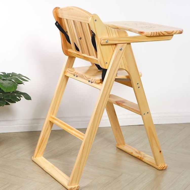 兒童多功能餐椅 實木兒童餐椅家用商用可折疊便攜帶BB餐椅酒店餐廳兒童餐桌椅子