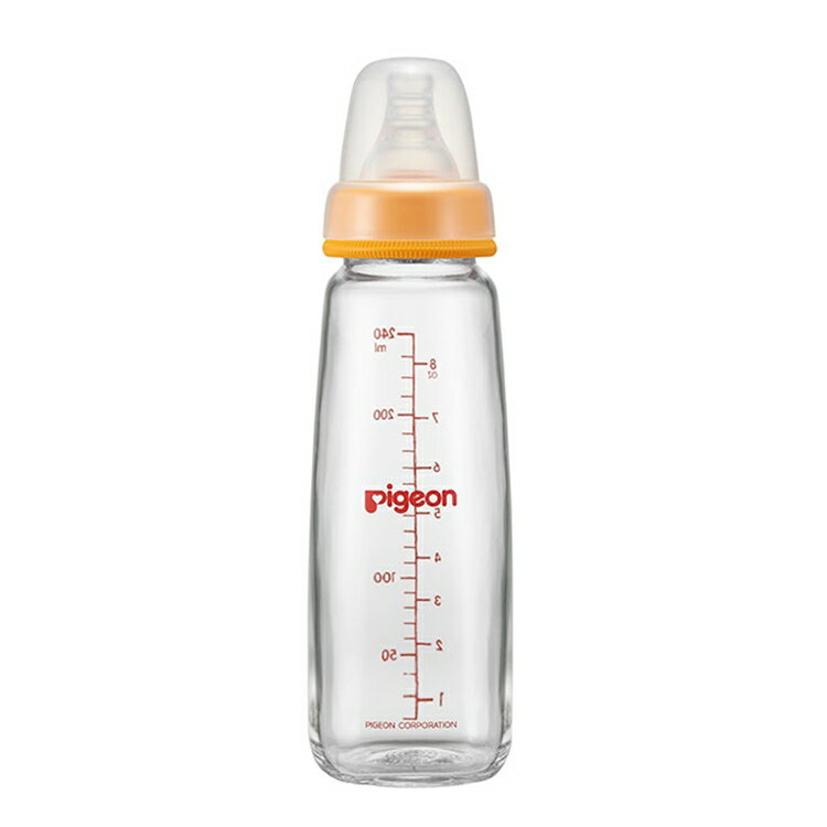 Pigeon貝親 一般口徑 母乳實感 玻璃奶瓶 240ML【德芳保健藥妝】