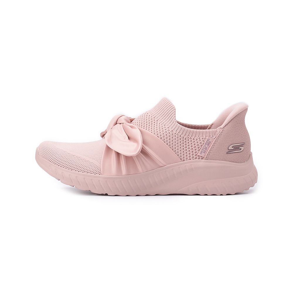 SKECHERS BOBS SQUAD CHAOS 蝴蝶結瞬穿休閒鞋 粉紅 117630BLSH 女鞋