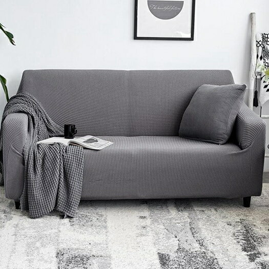 針織純色沙發套全包萬能套通用型加厚123組合坐墊罩全蓋簡約現代