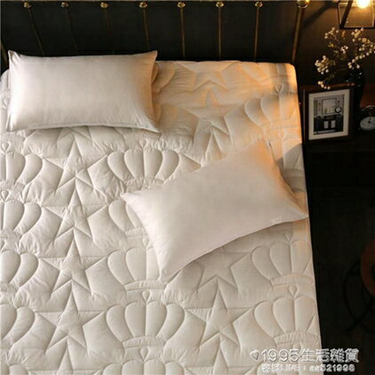 床罩純棉 加厚夾棉全棉床罩席夢思床墊保護套單件1.8米床墊套定制 文藝男女
