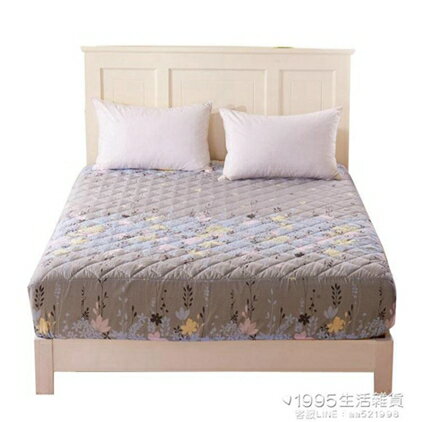 幔尼婭床罩單件加厚夾棉床罩1.8m1.5米席夢思保護套防滑床墊套 文藝男女