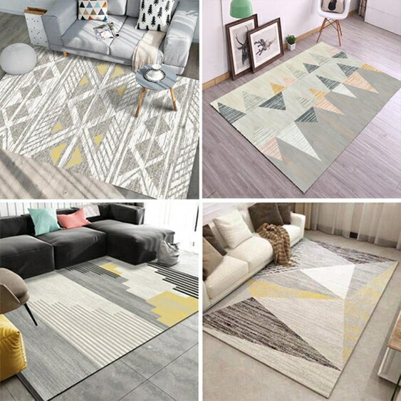 地毯 北歐簡約地毯客廳現代幾何沙發茶幾地墊臥室床邊家用地毯
