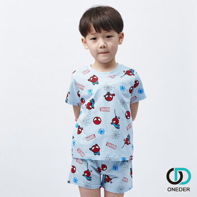 【ONEDER旺達】Marvel 蜘蛛人純棉短袖套裝 短袖睡衣 ML-NF001