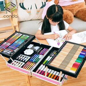 【樂天精選】兒童畫畫工具套裝幼兒園水彩筆繪畫小學生美術學習用品畫筆禮盒