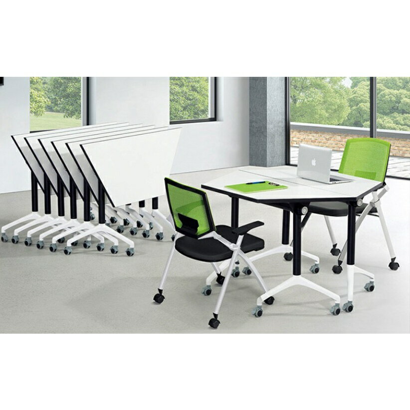 《Chair Empire》120cm台灣出貨/梯形桌/會議桌/拼接桌/課桌椅/學生桌椅/培訓桌/開會桌/補習班/工作桌