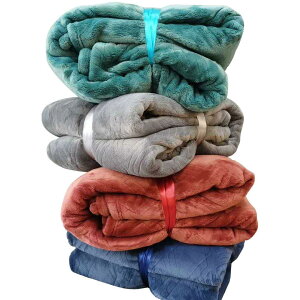 加厚仿兔毛拉舍爾毯子禮品定制毯冬季辦公室單人午睡毯法蘭絨毛毯