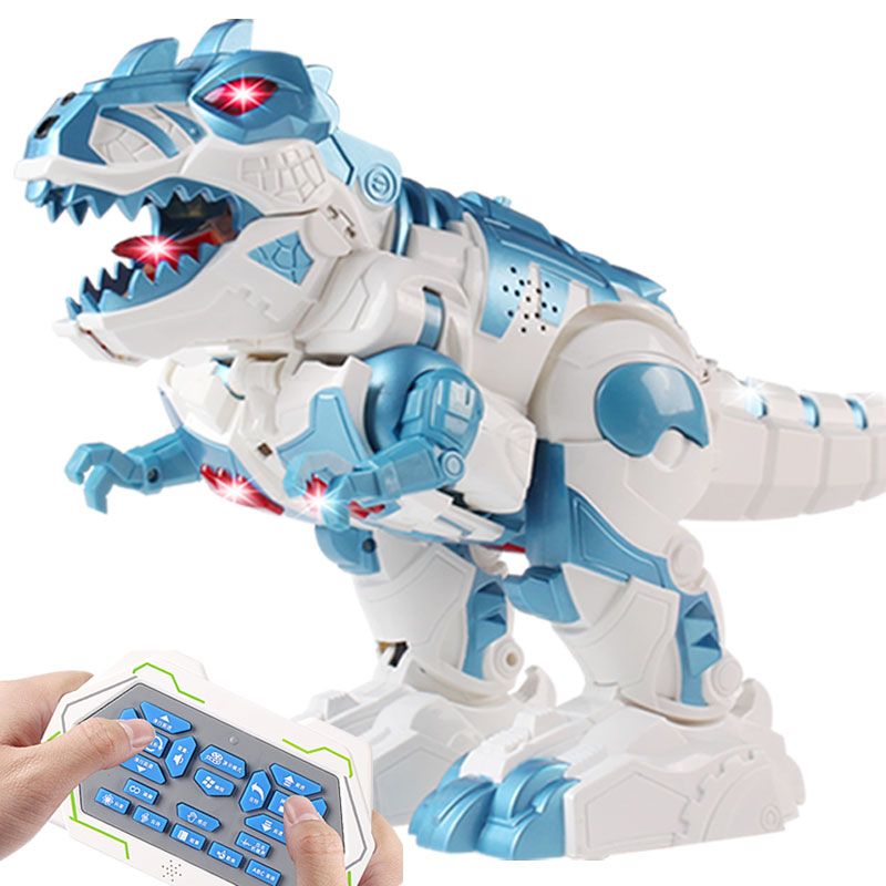 遙控機器人 遙控玩具 遙控機械霸王龍玩具電動智能語音充電變形機器人 會走遙控恐龍玩具