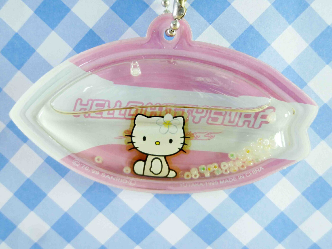 【震撼精品百貨】Hello Kitty 凱蒂貓 KITTY鑰匙圈-浪板 震撼日式精品百貨