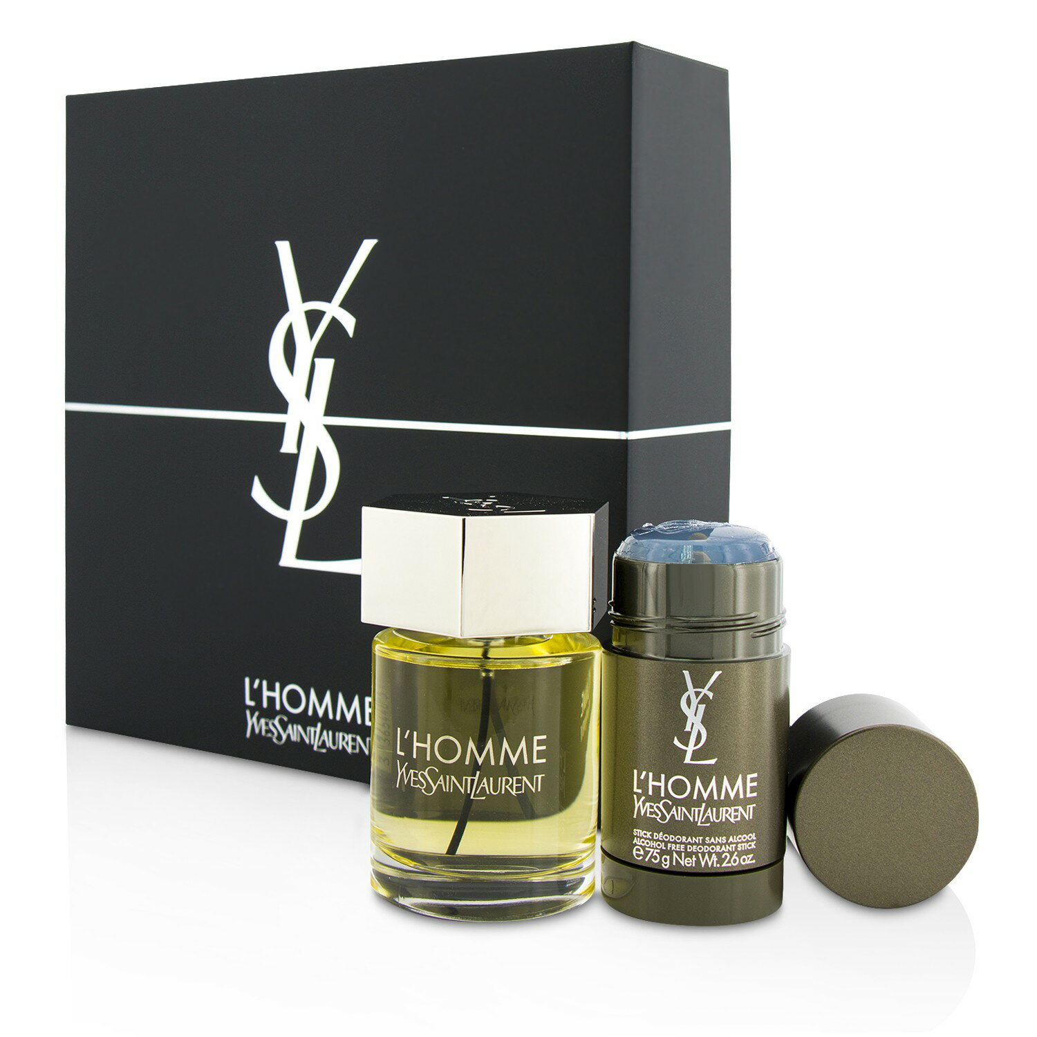 YSL聖羅蘭 Yves Saint Laurent - L'Homme天之驕子組合: 淡香水100ml/3.3oz + 體香膏 75g/2.6oz