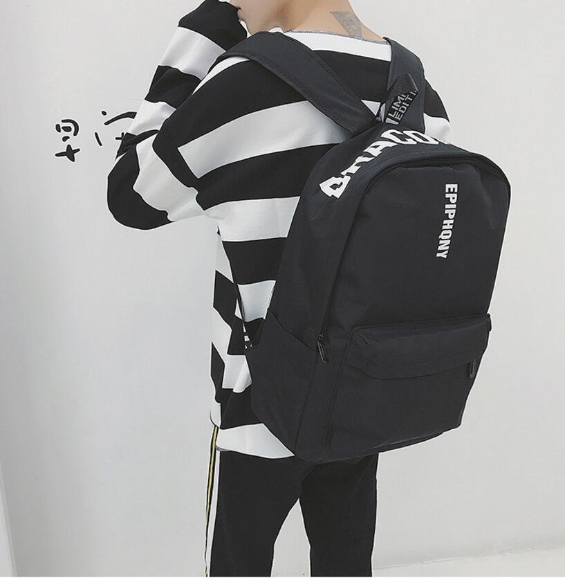 FINDSENSE品牌 日系 時尚潮流 男 字母印花 學生包 旅行背包 多用途背包 書包 後背包 肩背包