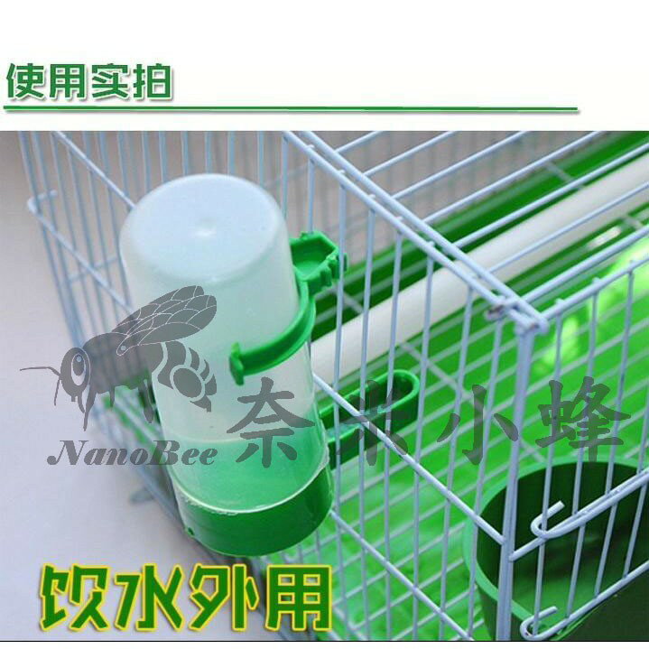 鸚鵡八哥小鳥自動飲水器 喂食器 鸚鵡飲水器 鸚鵡喂食器 八哥飲水器 合美健 蛋黃粟下料器【現貨】 4