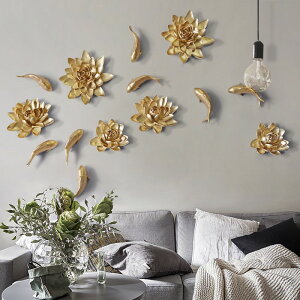 歐式創意樹脂花朵壁飾立體墻面裝飾家居裝飾品電視背景墻廠價擺件