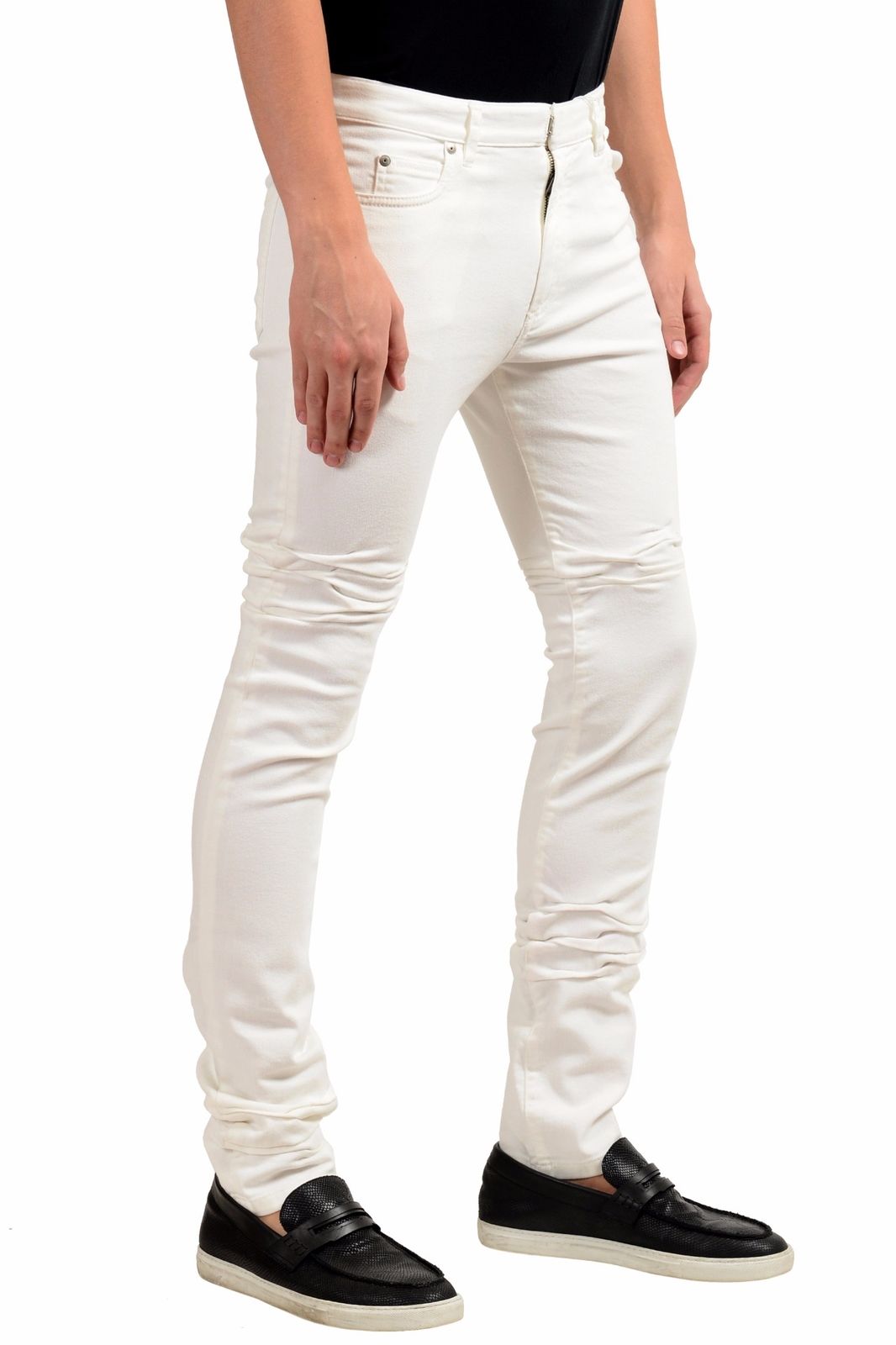 ONE MODA: Maison Margiela 10 Men's White Slim Skinny Jeans US 30 IT 46 ...