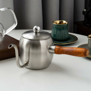 咖啡壺 掛耳咖啡手沖壺細口壺木柄不銹鋼v60濾杯聰明杯分享壺咖啡壺套裝
