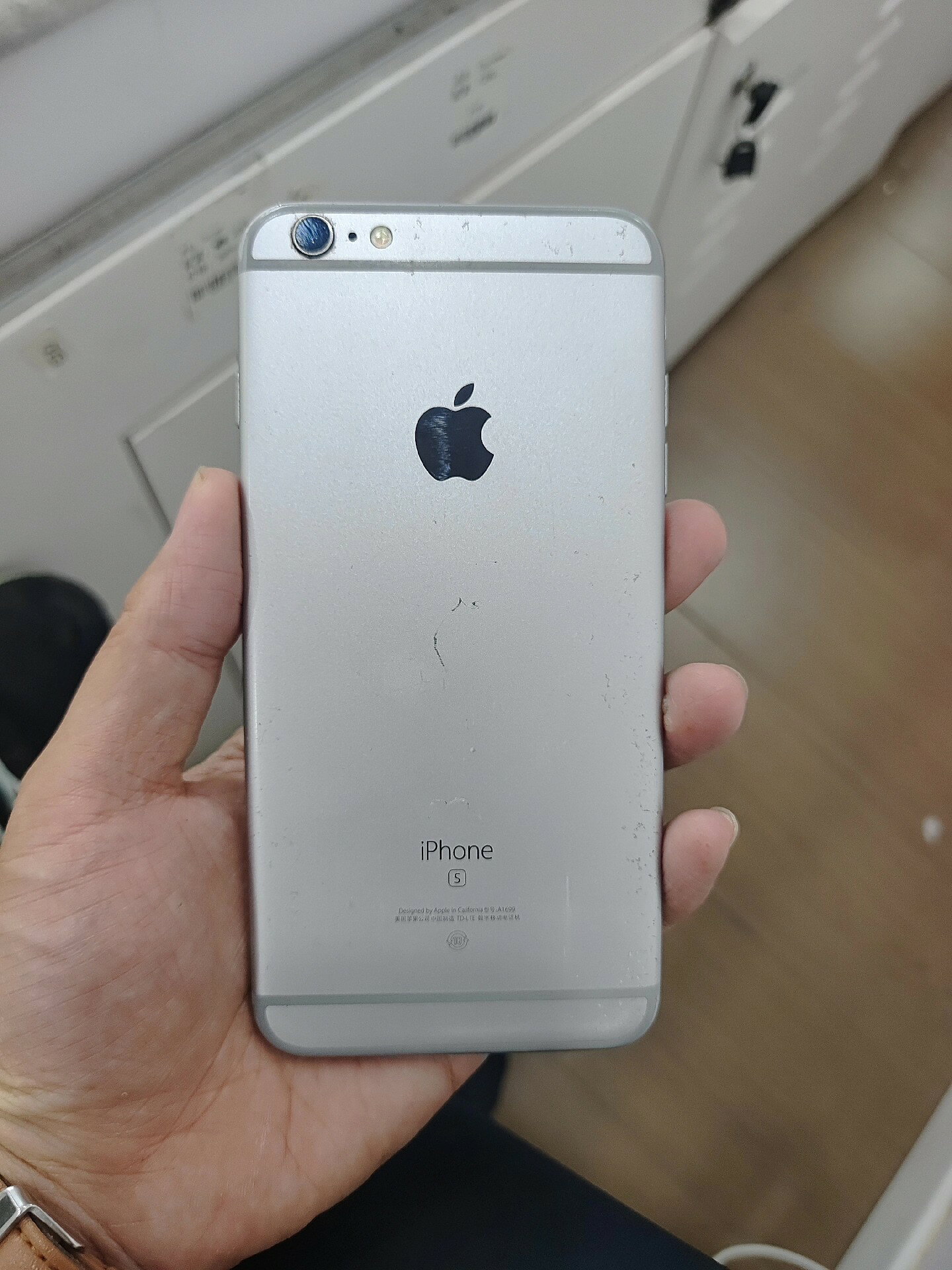 【二手】蘋果6SP 國行64G 外屏壞 靜音鍵故障 指紋正常 二手 iPhone6S Plus 低價出清 功能正常 便宜iPhone 福利機 備用機首選