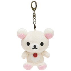 X射線【C692427】牛奶熊Korilakkuma 15週年公仔吊飾,包包掛飾/鑰匙圈/吊飾