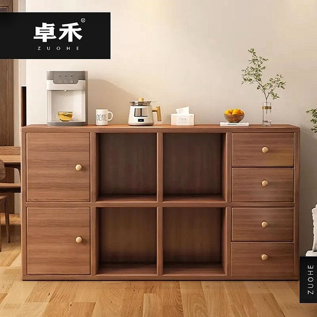 免稅開票 窄邊櫃 卓禾實木矮書櫃中古風客廳展示櫃邊櫃夾縫收納櫃置物櫃儲物櫃櫃子SS61公司貨