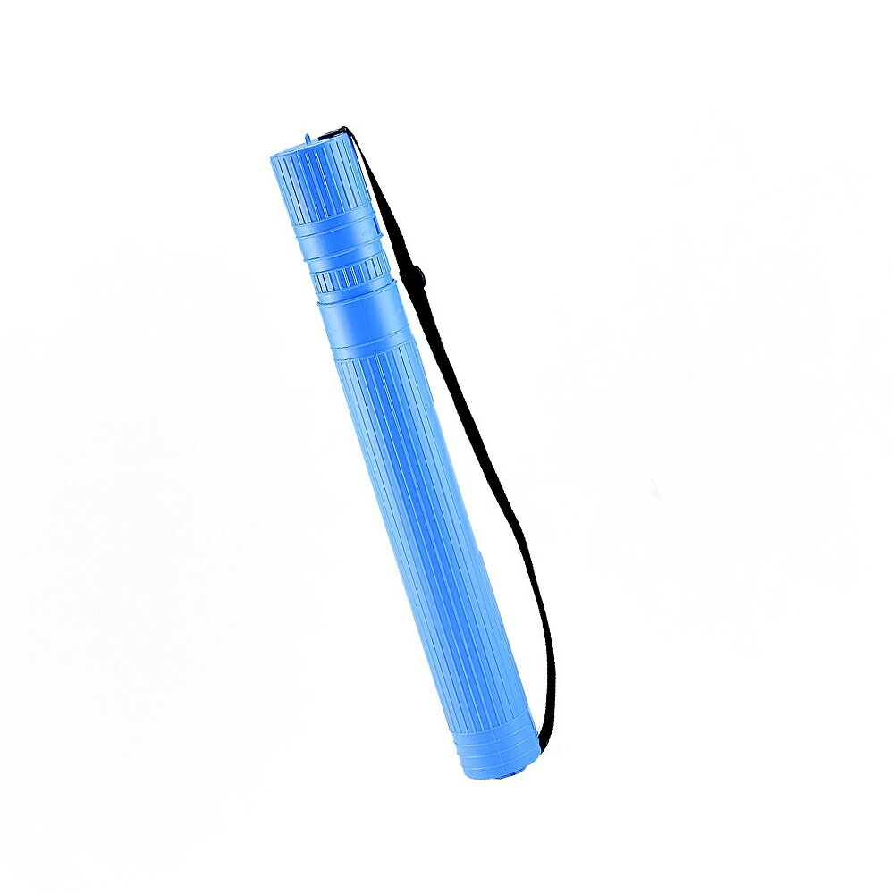 徠福 塑膠伸縮圖管附背帶(大) 藍、灰、黑三色 /支 NO.2369