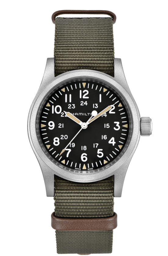 Hamilton 漢米爾頓 KHAKI FIELD 卡其野戰機械腕錶 H69429931 綠 黑 38mm