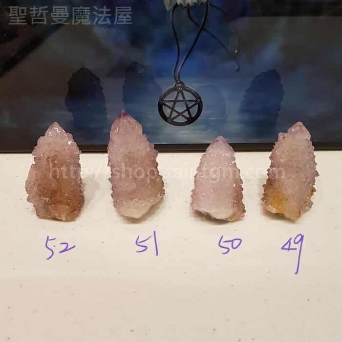 【土桑展精選寶物】仙人掌水晶191204~49-52號(Cactus Quartz) ~南非
