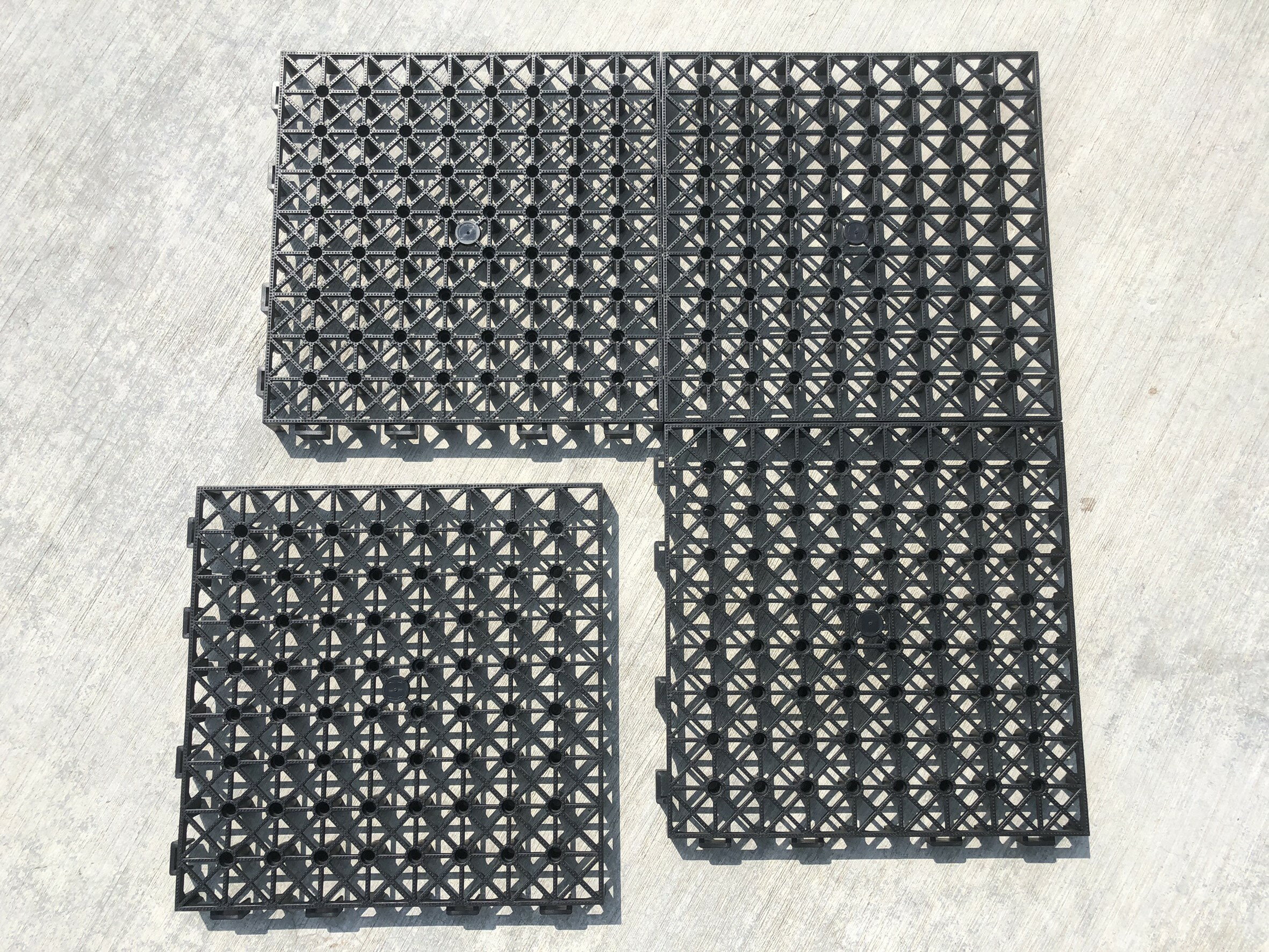 30*30*3.2cm 塑膠棧板 置高墊 防潮墊 隔離墊 塑膠棧板 塑膠地墊 排水墊 排水板 DIY組裝▲高墊▲ 1