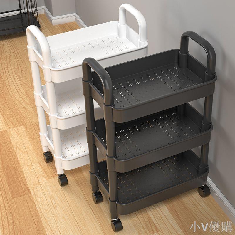 小推車置物架落地廚房浴室移動零食衛生間多層臥室床頭收納儲物架