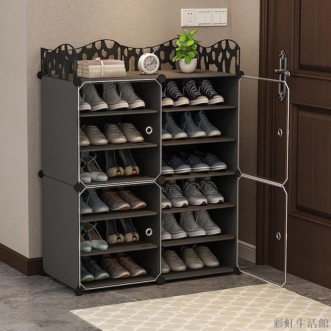 簡易鞋架家用門口大容量鞋盒透明防塵室內鞋子鞋柜收納神器省空間