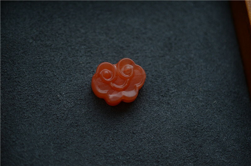 天然南紅瑪瑙如意背云DIY佛珠手串配飾配件 3