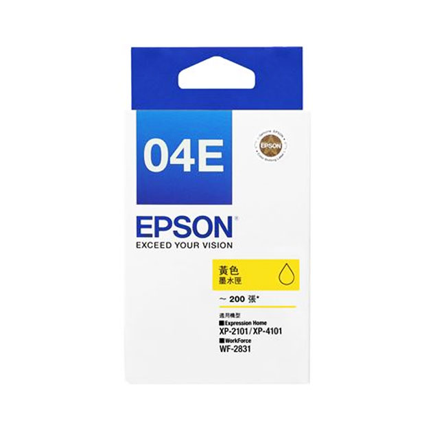 EPSON 原廠 04E 黃色 墨水匣 /個 C13T04E450