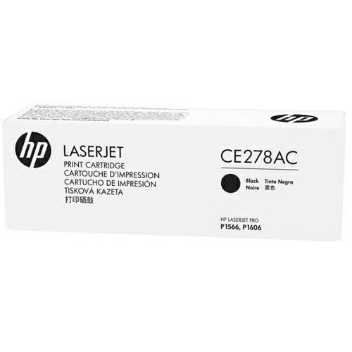 HP 黑色原廠碳粉匣 (白盒) / 個 CE278AC 78A