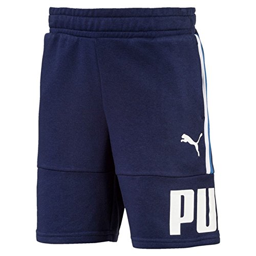 PUMA STYLE Bermuda Shorts 童裝 大童 短褲 休閒 慢跑 舒適 藍【運動世界】85023906