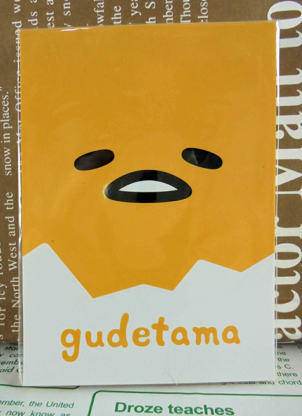【震撼精品百貨】蛋黃哥Gudetama 蛋黃哥小便條本-臉 震撼日式精品百貨