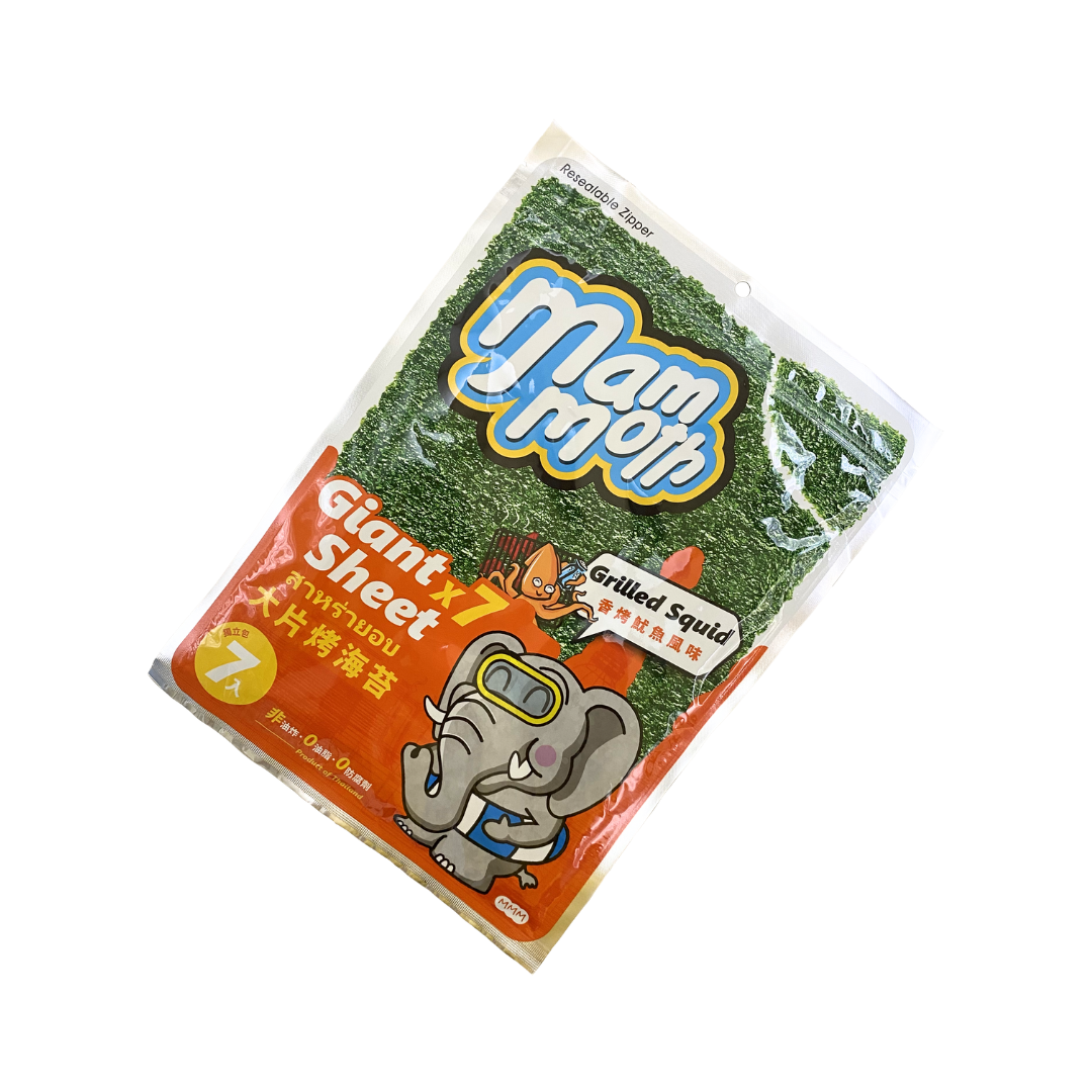 團購美食 mm大象 泰式烤海苔片 原味 / 香烤魷魚 / 辣味 2