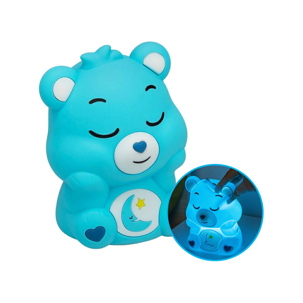 【正版授權】Care Bears 晚安熊 拍拍燈 16.5cm 小夜燈 床頭燈 夜燈 Type-C充電 - 754322