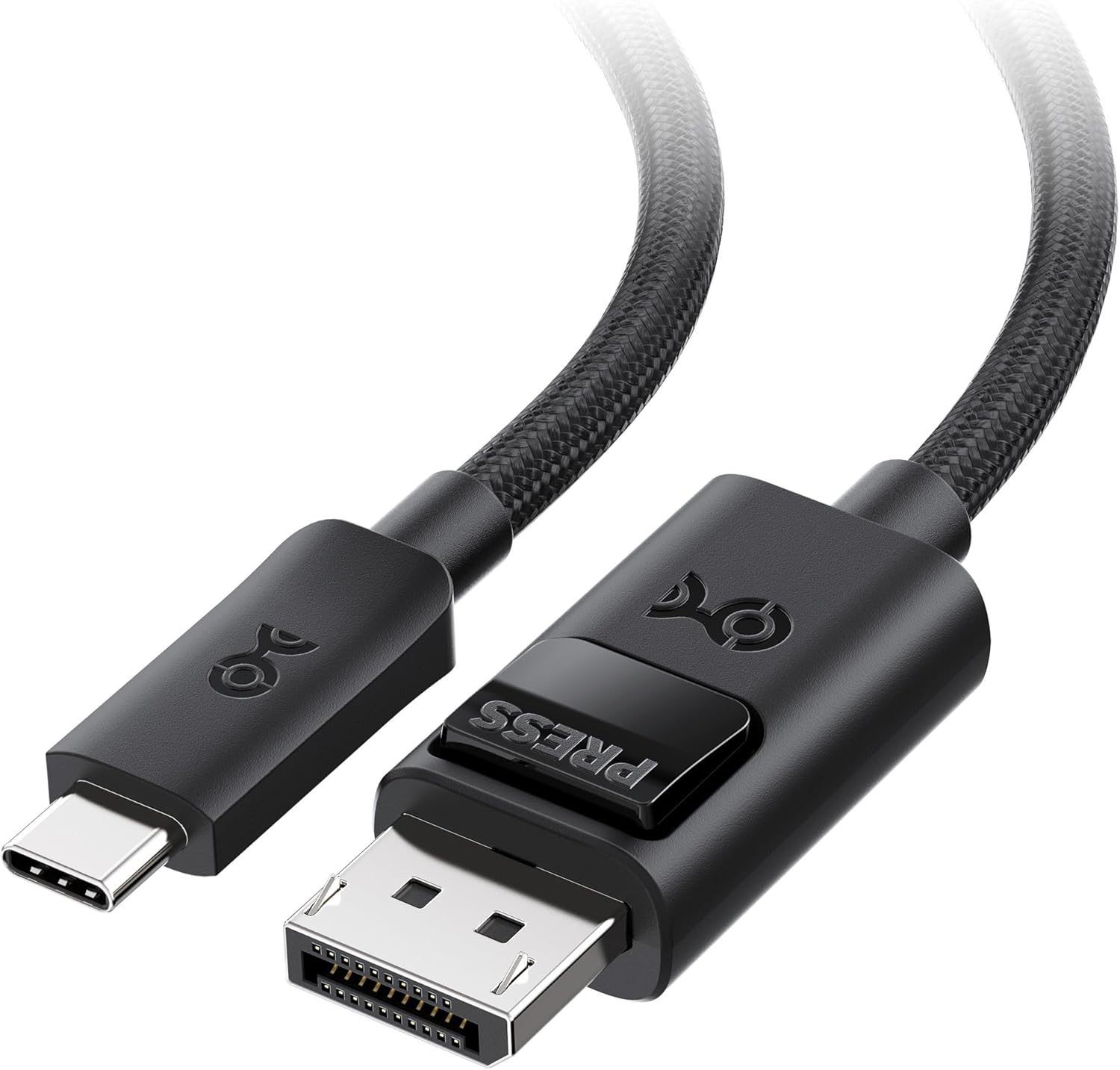 [6美國直購] Cable Matters 201456-BLK-1.8m 54Gbps Unidirectional USB C 轉 DisplayPort 2.1 連接線 DP54 DP線 不適用對象見敘述