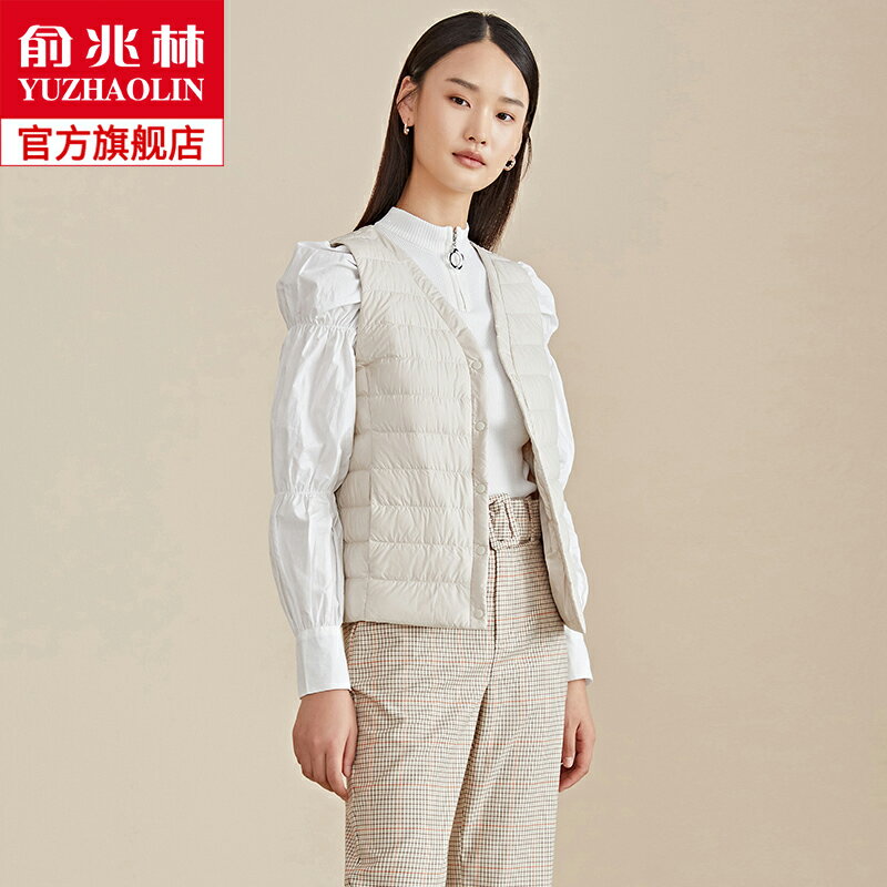 羽絨馬甲女款輕薄無袖外穿羽絨服2021年冬季新款韓版時尚修身外套