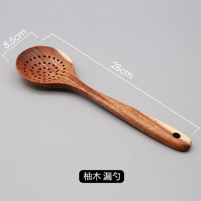 廚房柚木鍋鏟炒菜不粘鍋木質鏟子木鏟木柄湯勺漏勺煎鏟平底鍋專用 | 樂遊遊戶外用品館直營店 | 樂天市場Rakuten