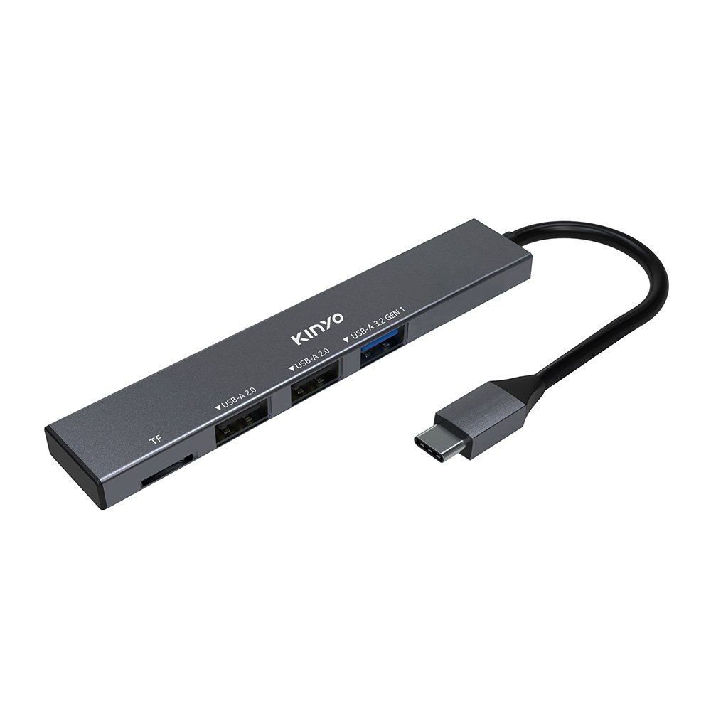 KINYO HUB33C TypeC 3PORT讀卡集線器【九乘九購物網】